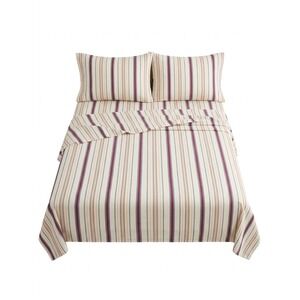Chaps Home Casablanca King Sheet Set Multi Stripe 100% Cotton 4pc Discontinued